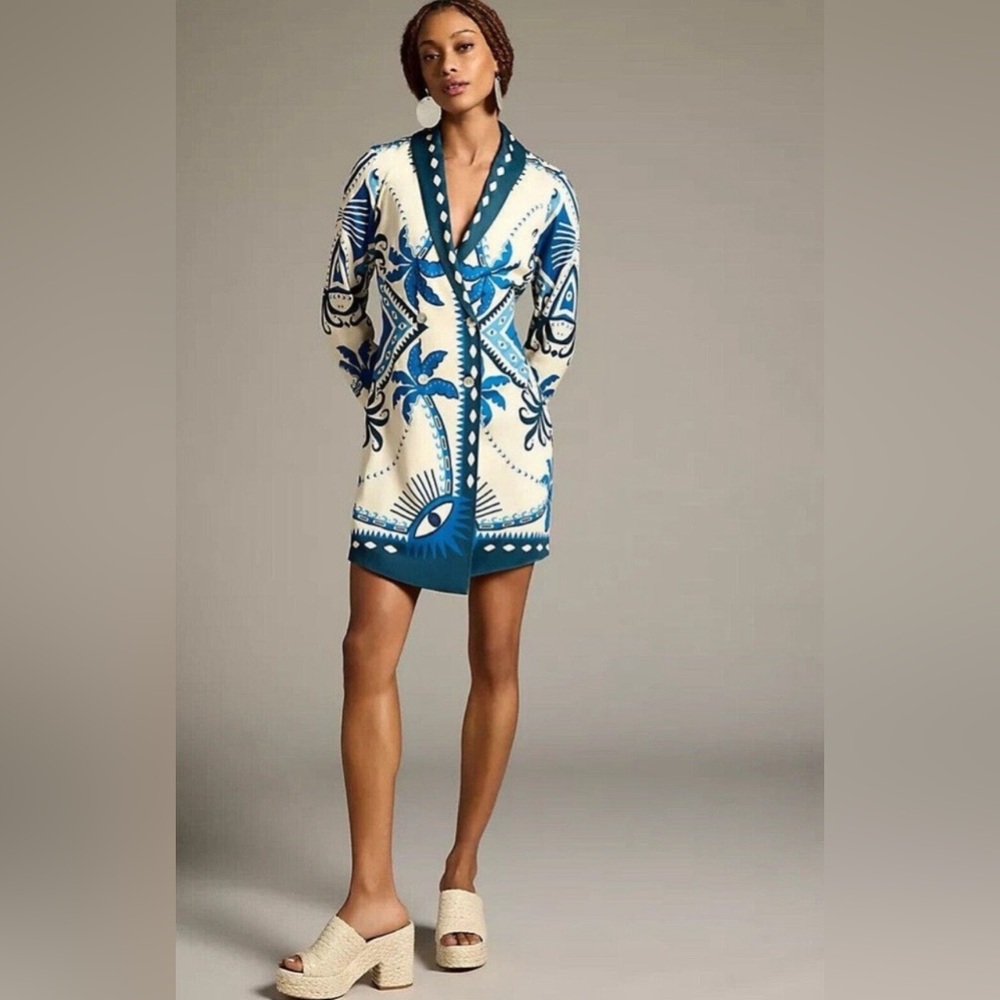 Farm Rio lightweight blazer dress